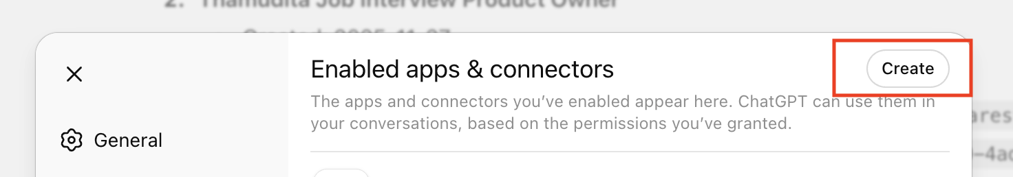 Apps and connectors create